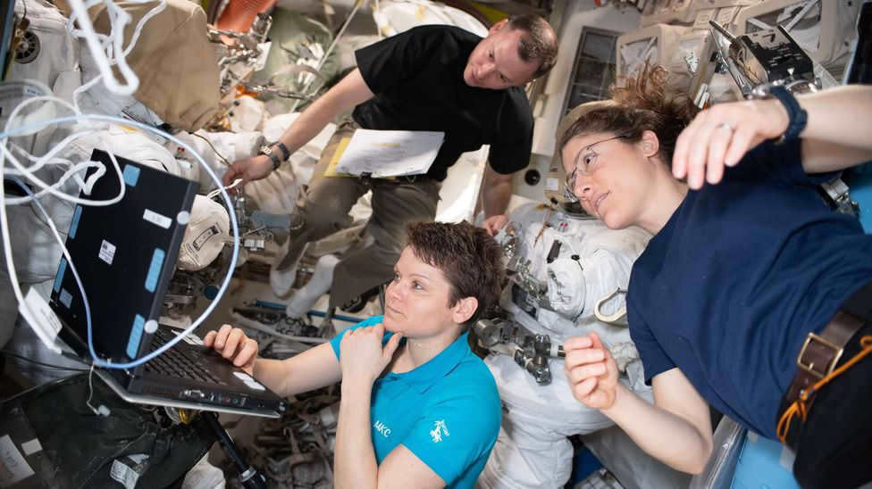 Anne McClain and Christina Koch were to become the first female astronauts to go into space.
