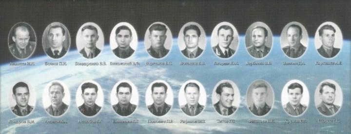 The 1st group of cosmonauts of the USSR.