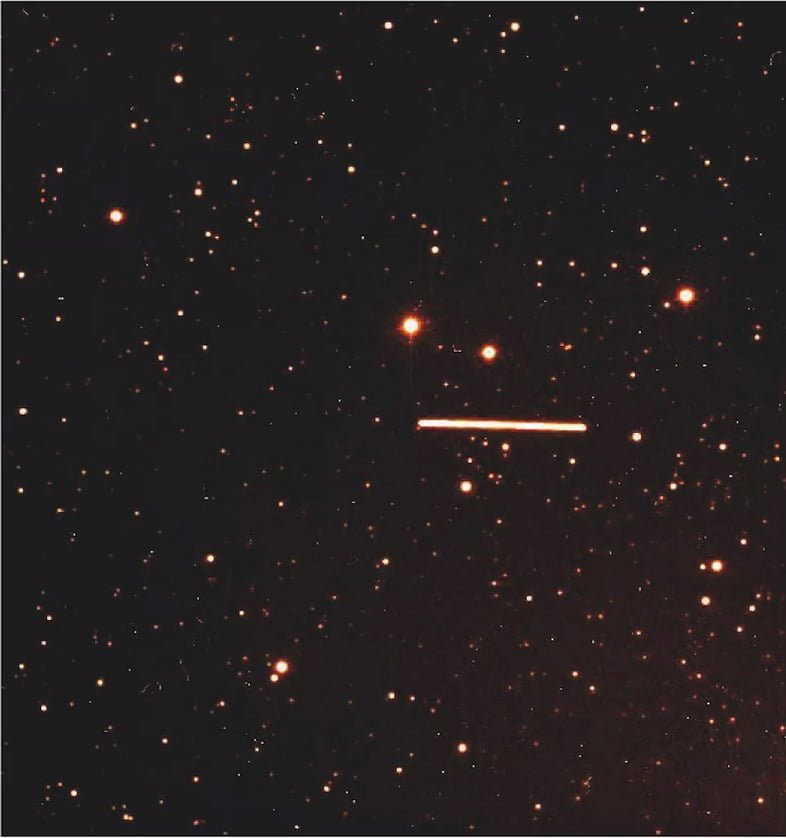 Trace of an asteroid