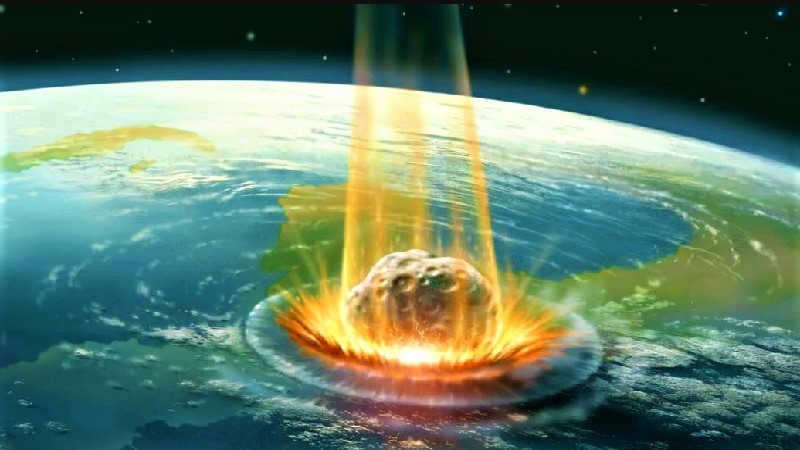 Asteroid collision with Earth