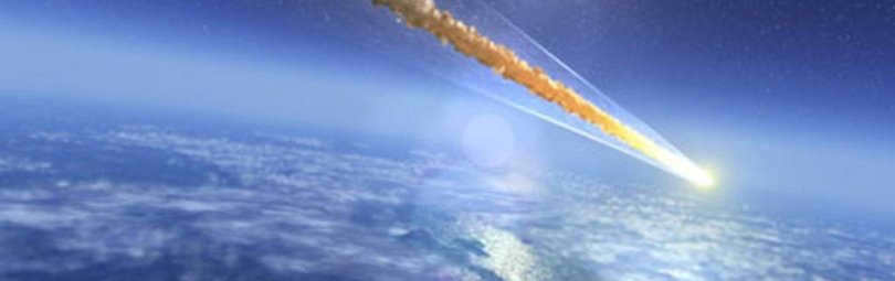 Falling meteorite