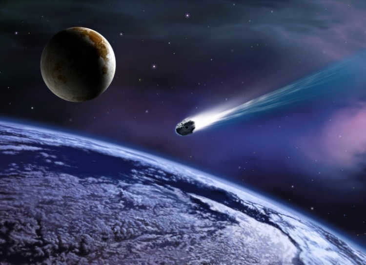 Fall of a comet fragment