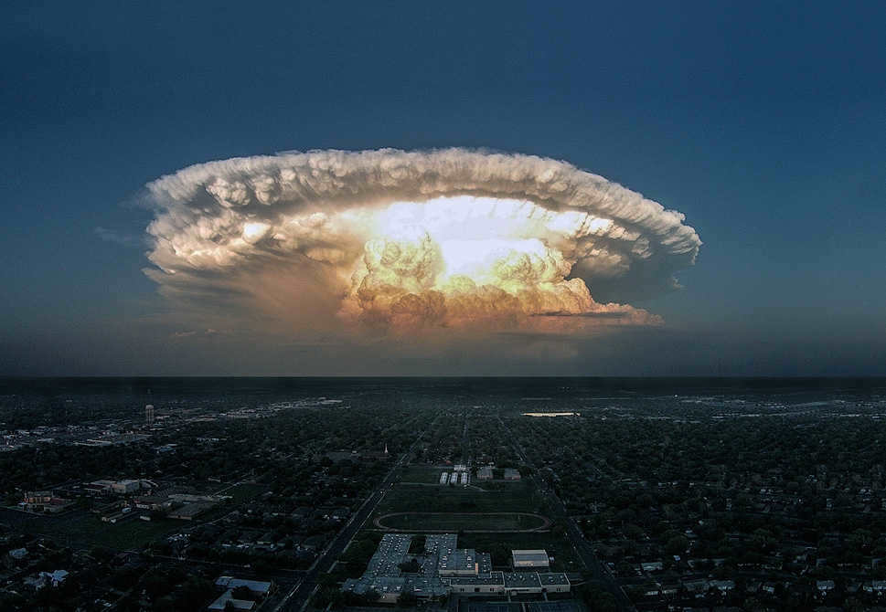 Airborne nuclear explosion