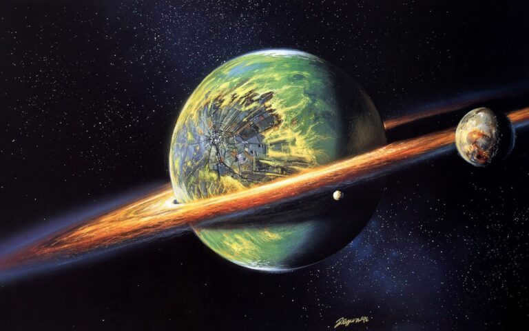 A planet with rings