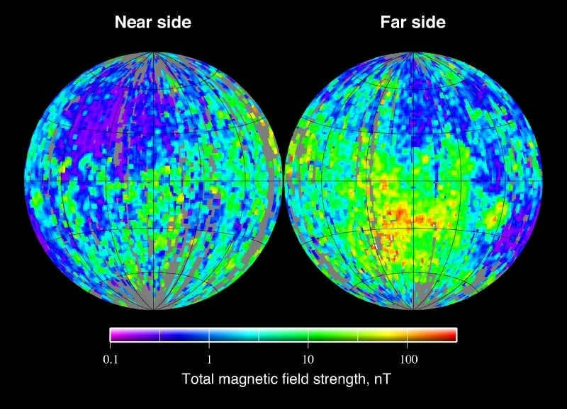 Map of the Moon's magnetic fields