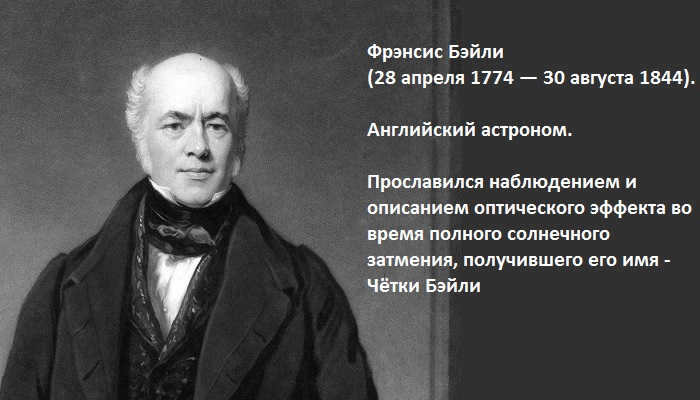 Astronomer Francis Bailey