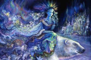 The nymph Callisto, companion of Artemis.