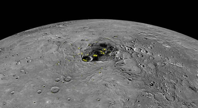 Water in Mercury's craters