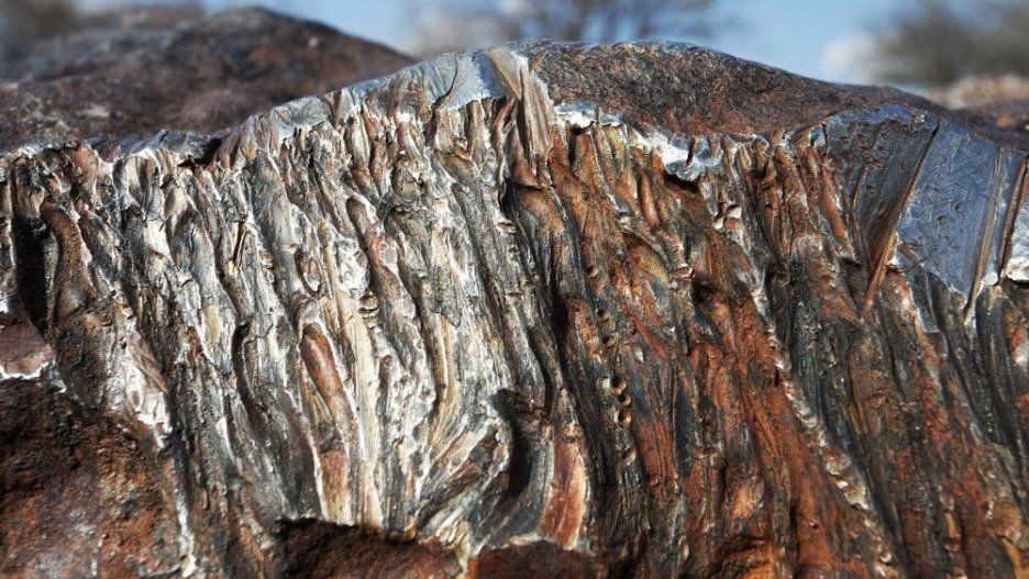 The structure of the meteorite. Photo: YouTube