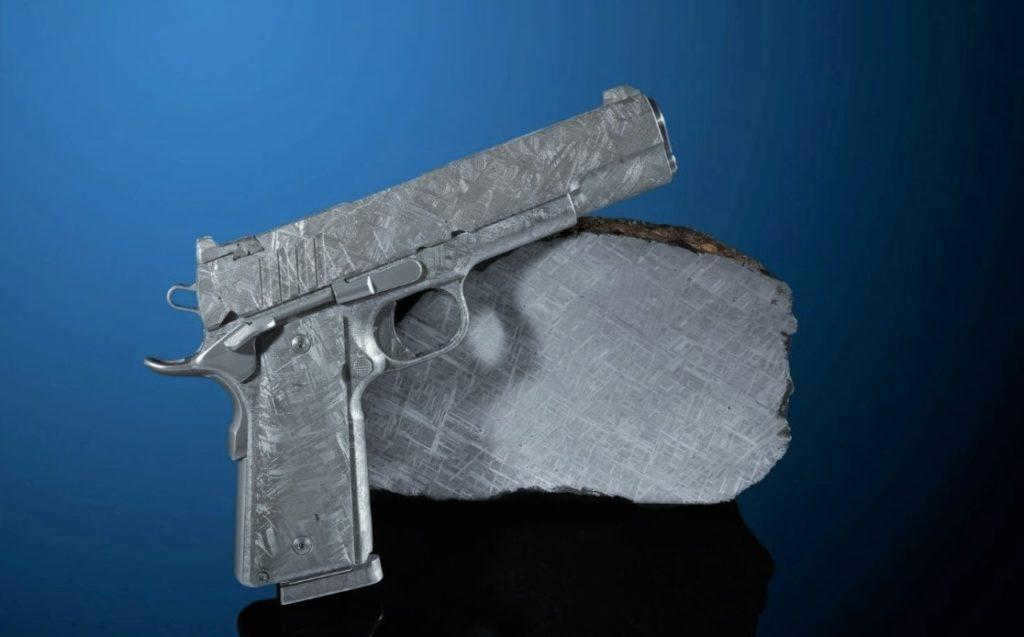 Colt M1911 made of meteorite