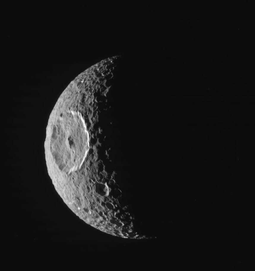 The Herschel impact crater on Mimas