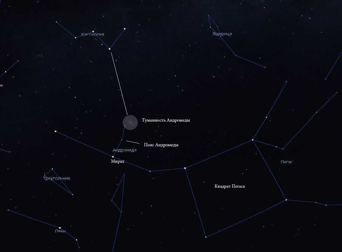 how to find the galaxy M31