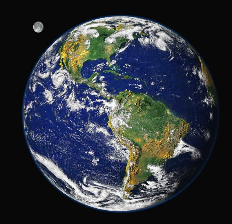 Planets of the Solar System in order from the Sun: Earth