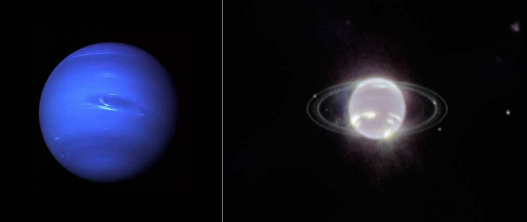 Neptune. The first photo was taken 