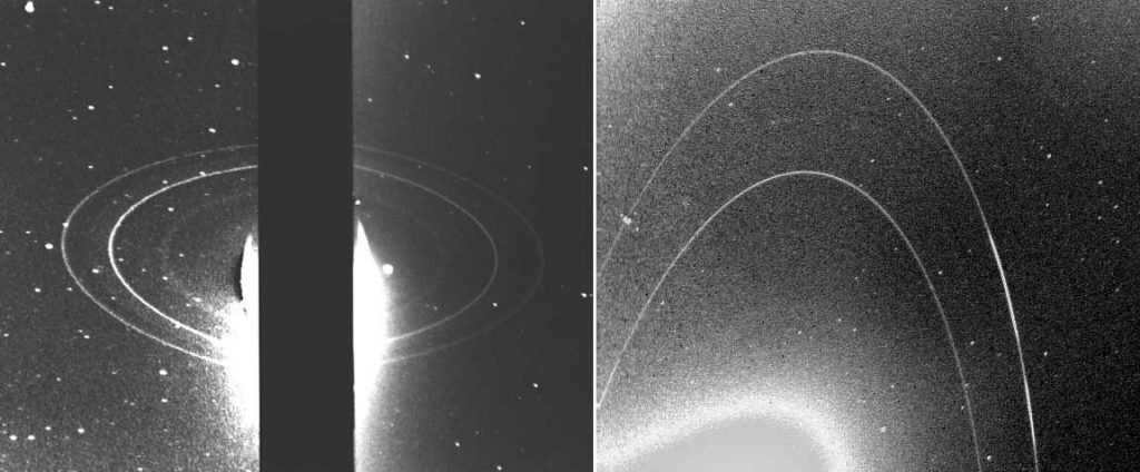 Rings of Neptune. Photo taken 