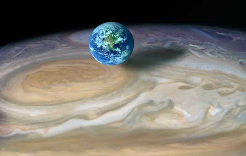 what is a big red spot and what planet is it associated with?