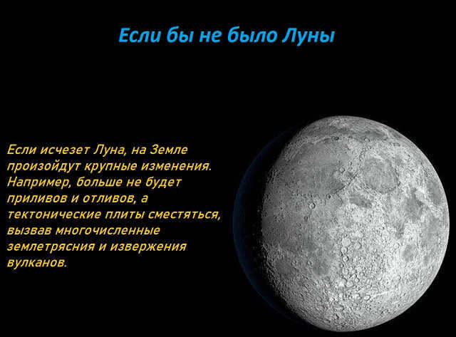 What will happen if the Moon is gone