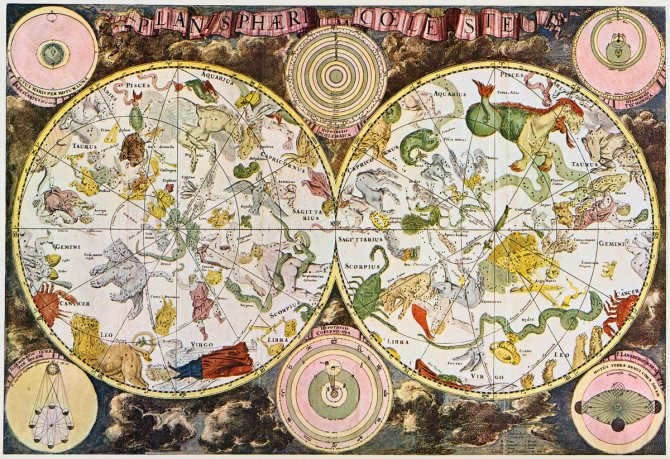 A 17th century star chart by Dutch scientist Frederick de Wit