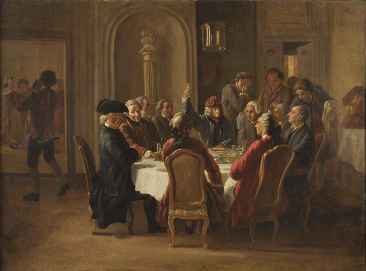 The Dinner of the Philosophers, 1772-1773, Jean Hubert
