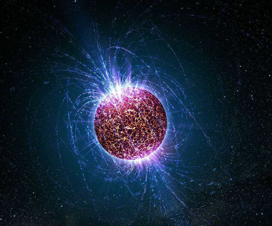 Magnetar in the artist's view