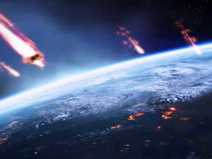 Meteorite bombardment of the Earth