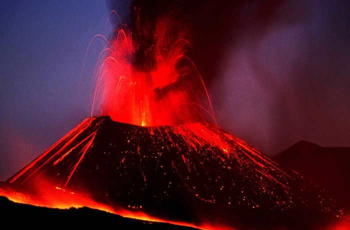 Volcanic eruption process