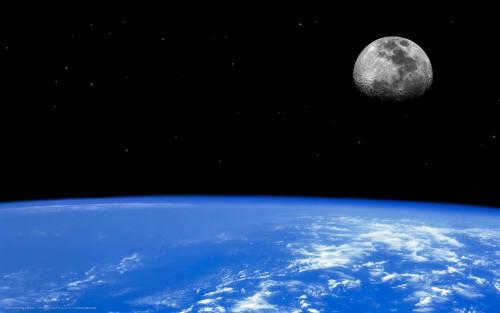 orbit of the earth and orbit of the moon
