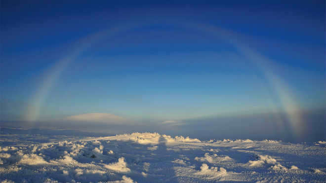 Winter rainbow
