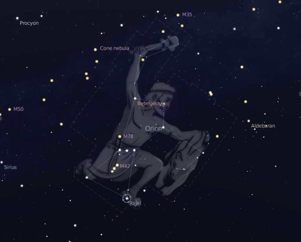 What the constellation Orion is famous for
