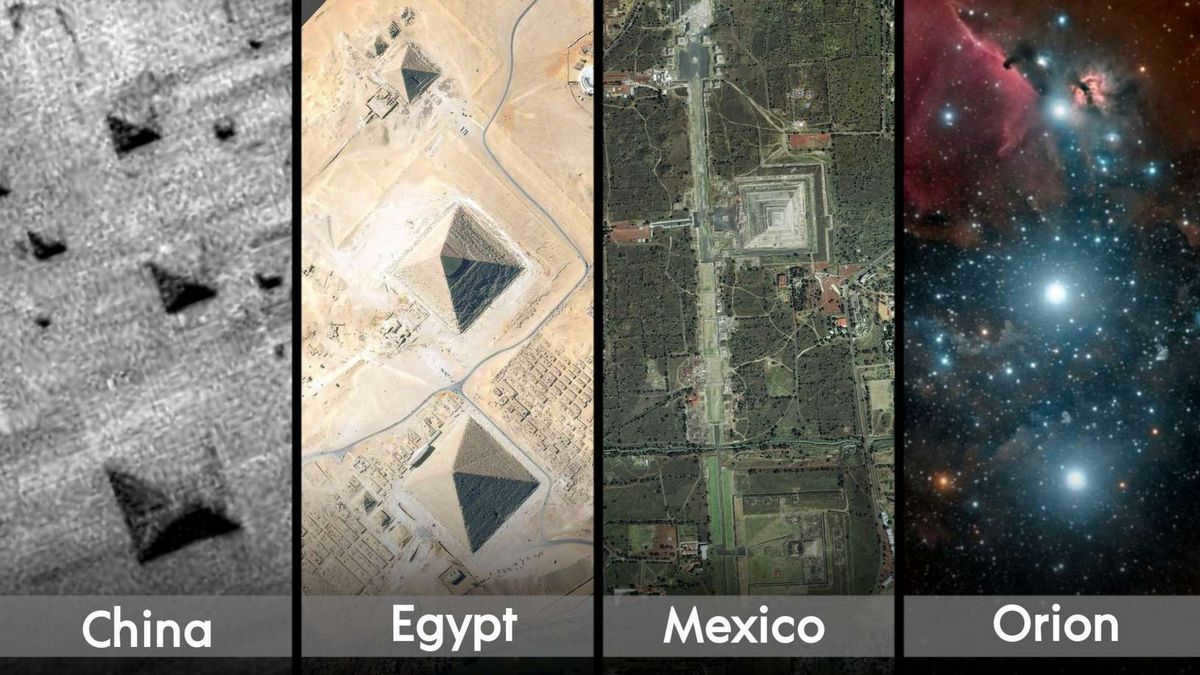 Monuments scattered all over planet Earth have an incredibly exact match to the three stars of Orion; Alnitak, Alnilam and Mintaka