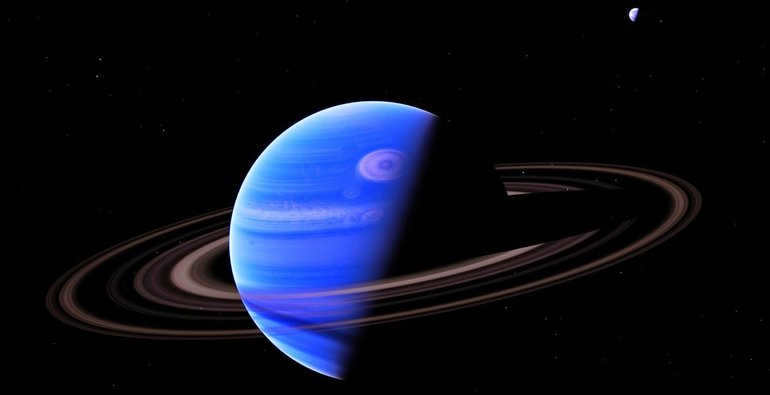 The planet Uranus.