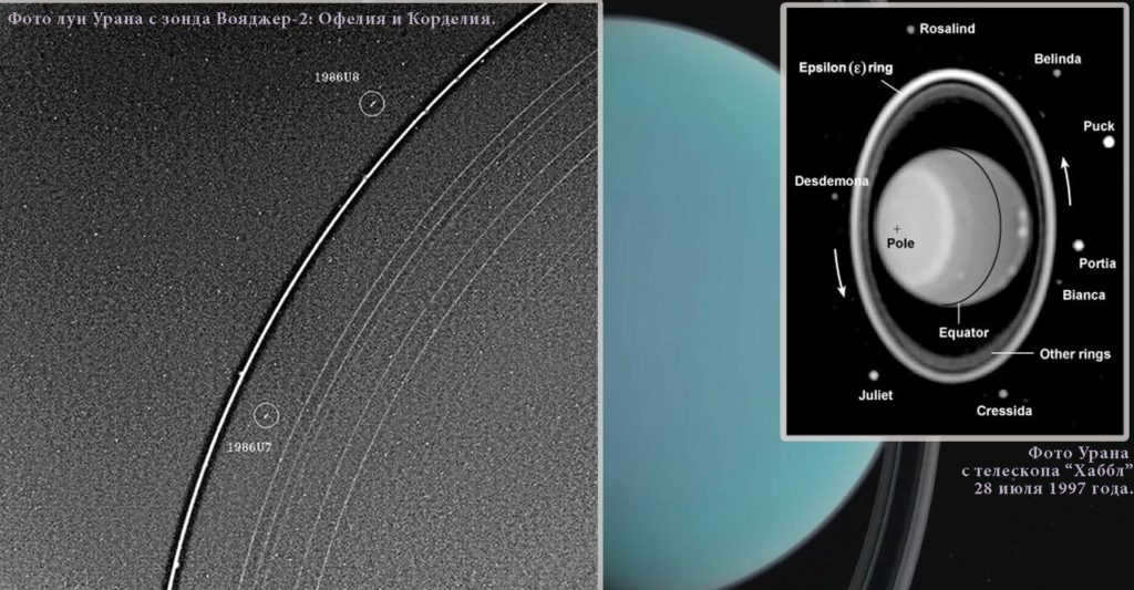 Uranus moons near Epsilon