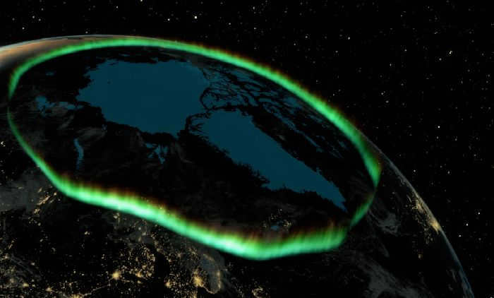 Polar Lights from Space