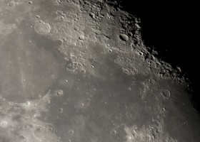 Craters and seas on the Moon