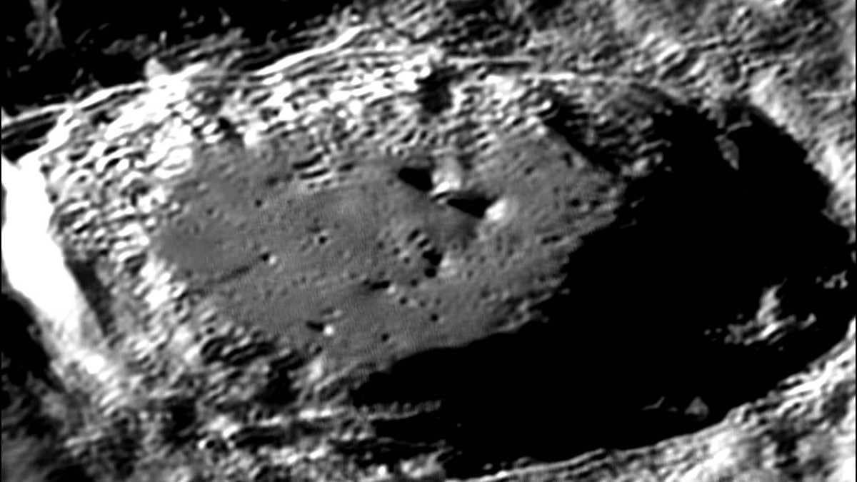 Crater formation on the Moon