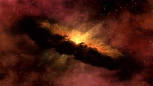 Fig.2: Gas-dust cloud
