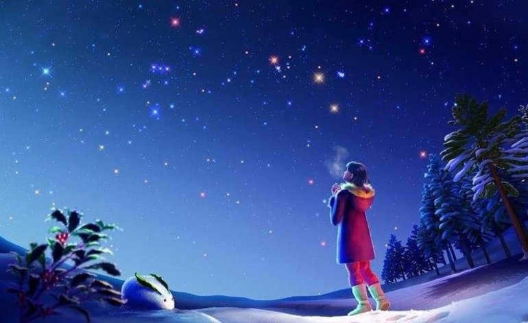 Watching the night sky in a dream 