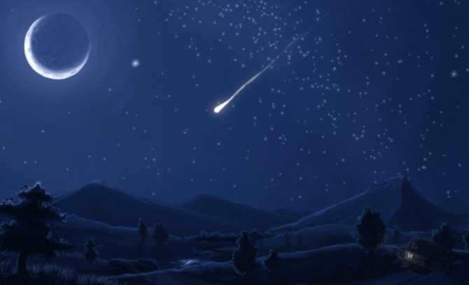 In the past, falling stars were feared