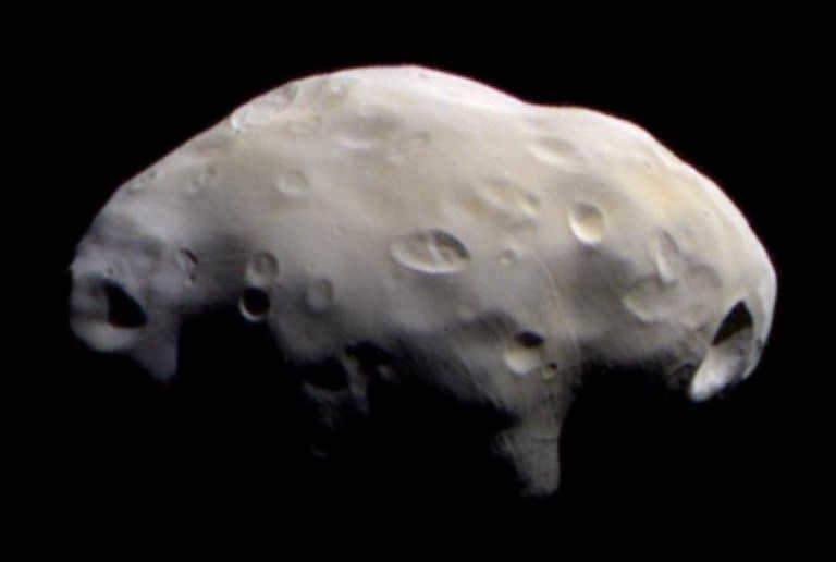 Image of Pandora in false colors