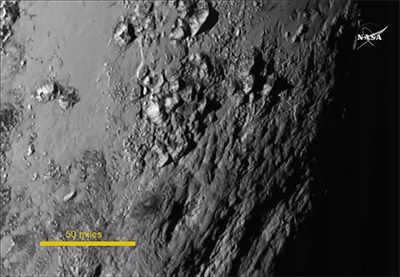 Pluto surface New Horizons image
