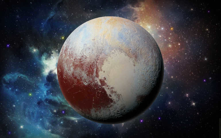 Discovery and characteristics of the dwarf planet Pluto