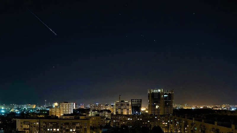 Urban night sky