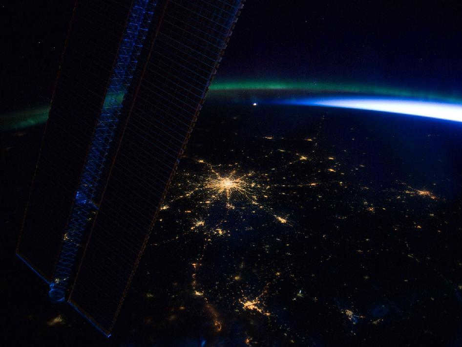 An example of a NASA image taken aboard the International Space Station (ISS)