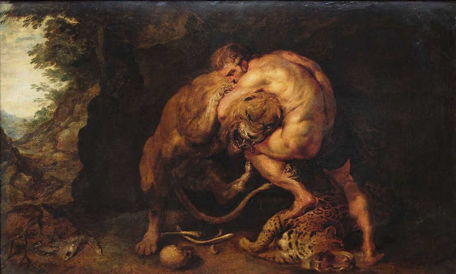 The Legend of Hercules and the Lion of Nemea