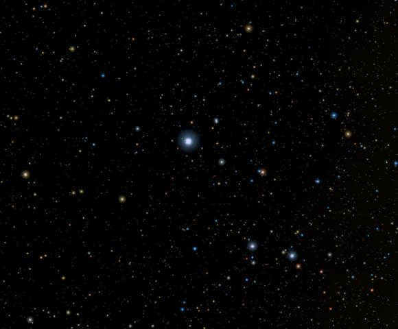 twinkling star in the sky