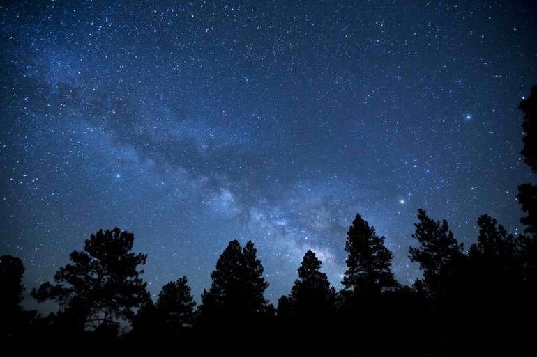 The sky with stars