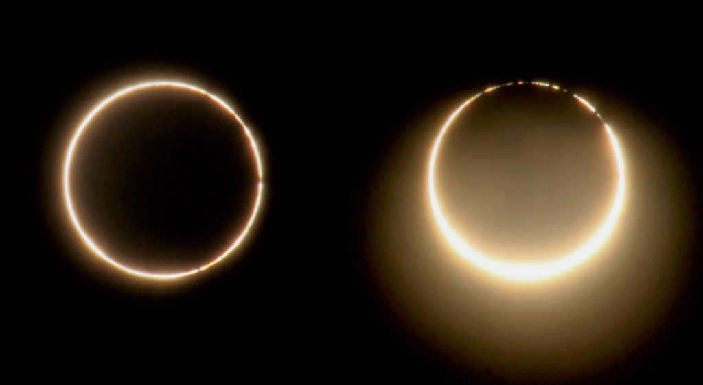 Hybrid solar eclipse