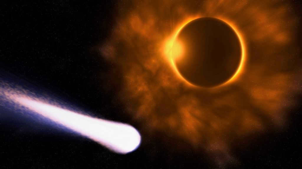 Comet Eclipse Illustration