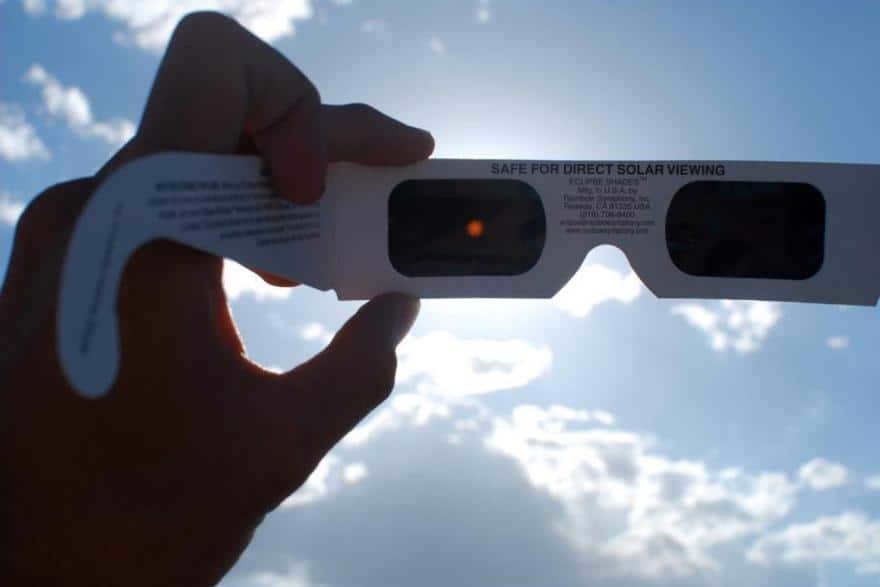 Using special glasses is a great solution when observing a solar eclipse
