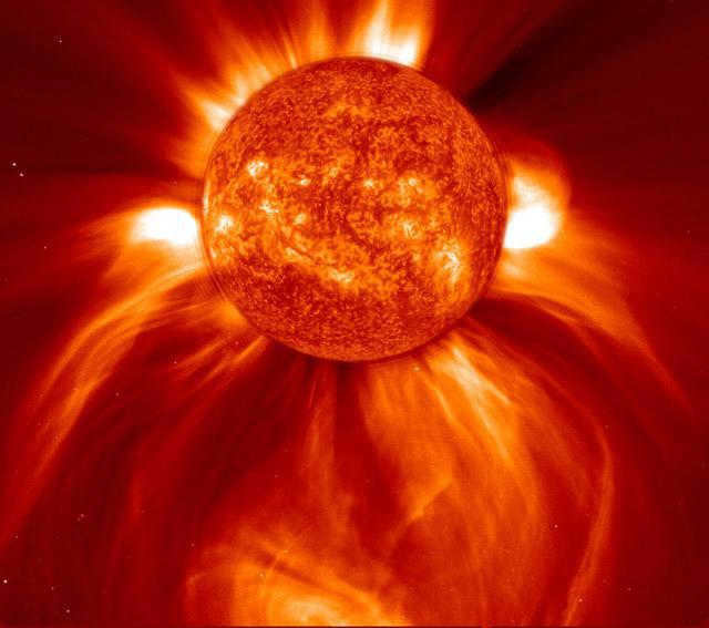 dancing of prominences on the sun